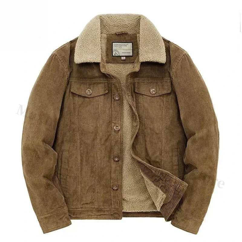 Giacca in velluto a coste con fodera in cashmere