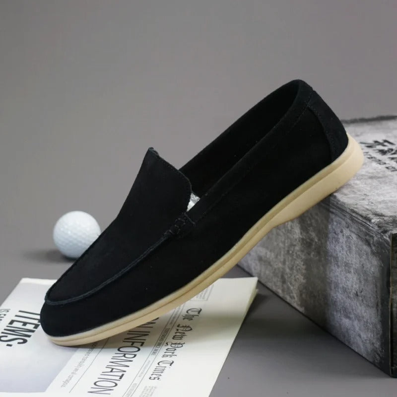 Mocassini in pelle scamosciata premium