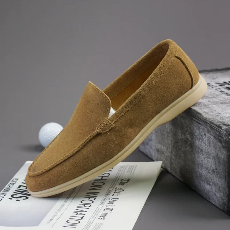 Mocassini in pelle scamosciata premium