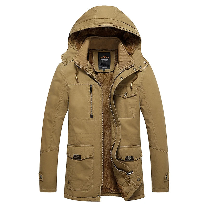 Elegante giacca invernale imbottita in cotone