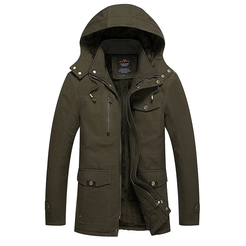 Elegante giacca invernale imbottita in cotone