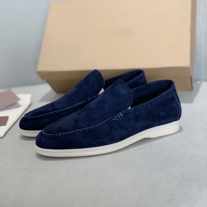 Mocassini chic in pelle scamosciata