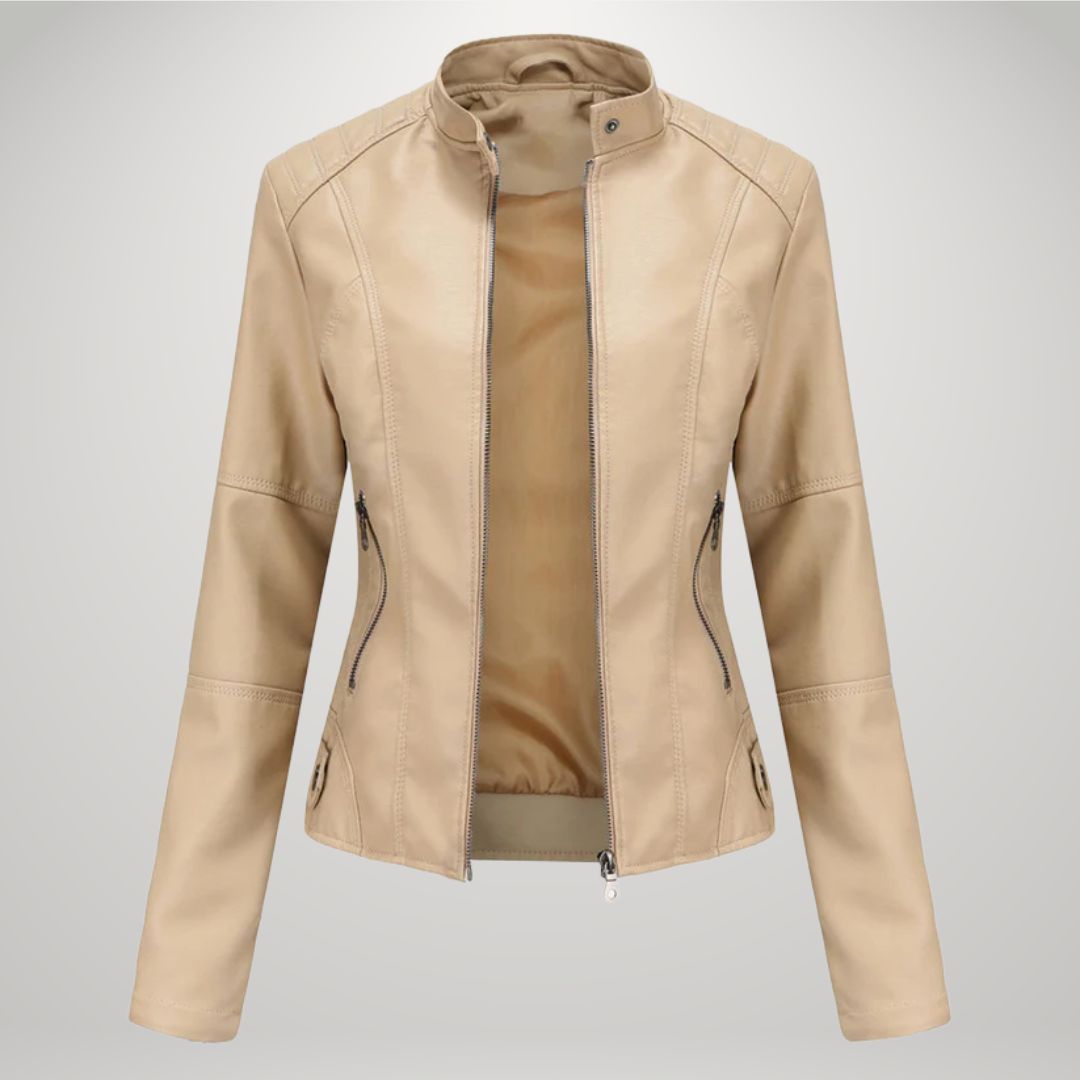 Giacca di pelle elegante