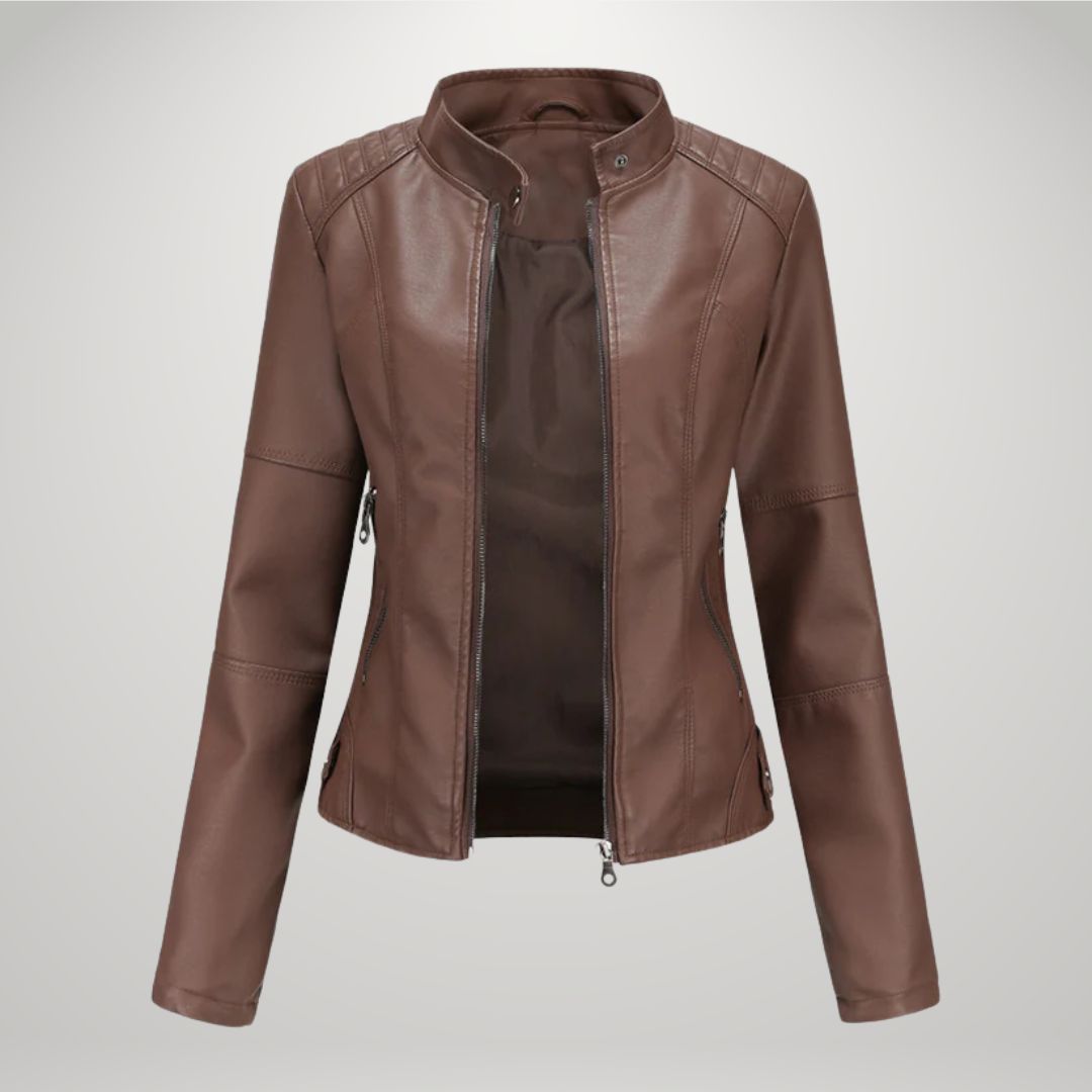 Giacca di pelle elegante