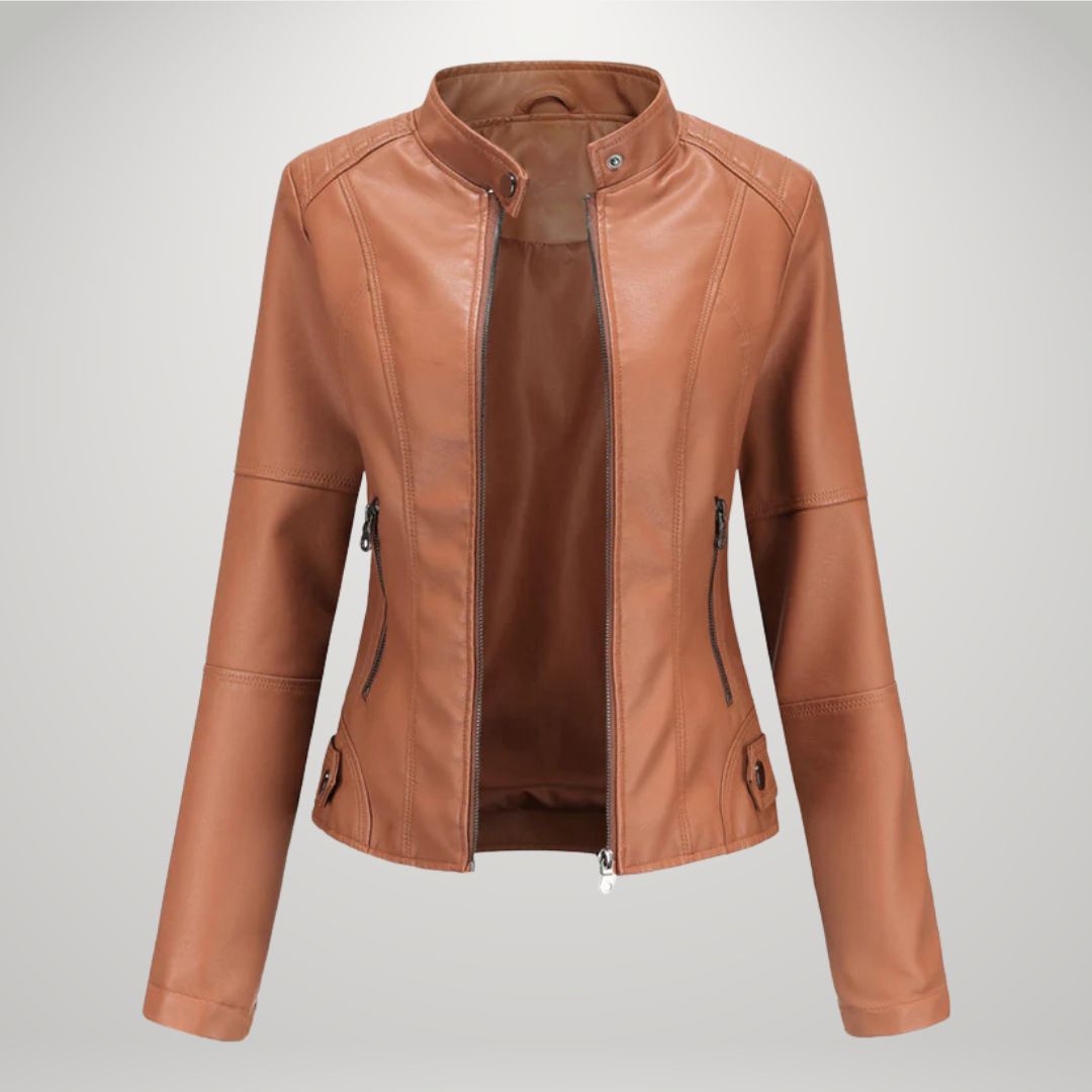 Giacca di pelle elegante