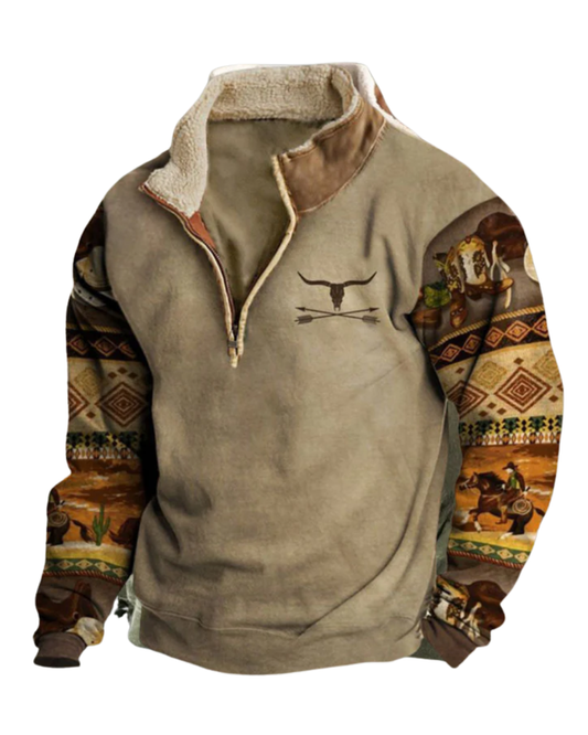 Maglione con zip vintage