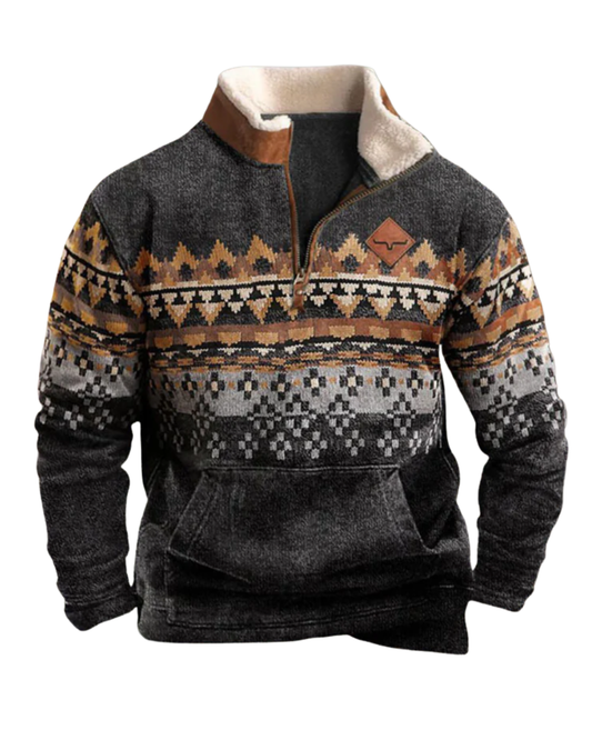 Maglione con zip vintage