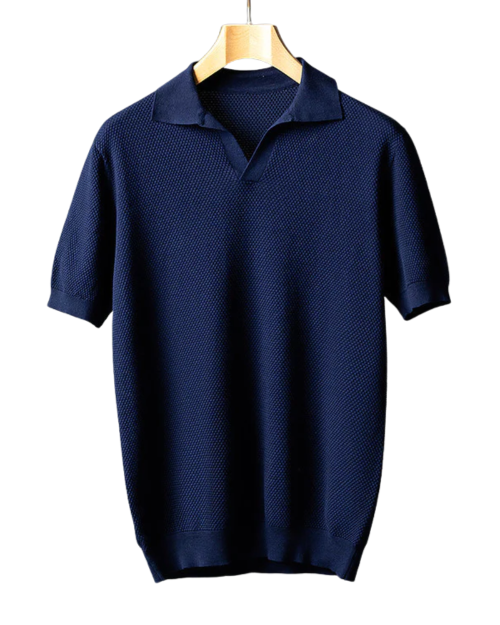 Polo elegante in maglia di cotone