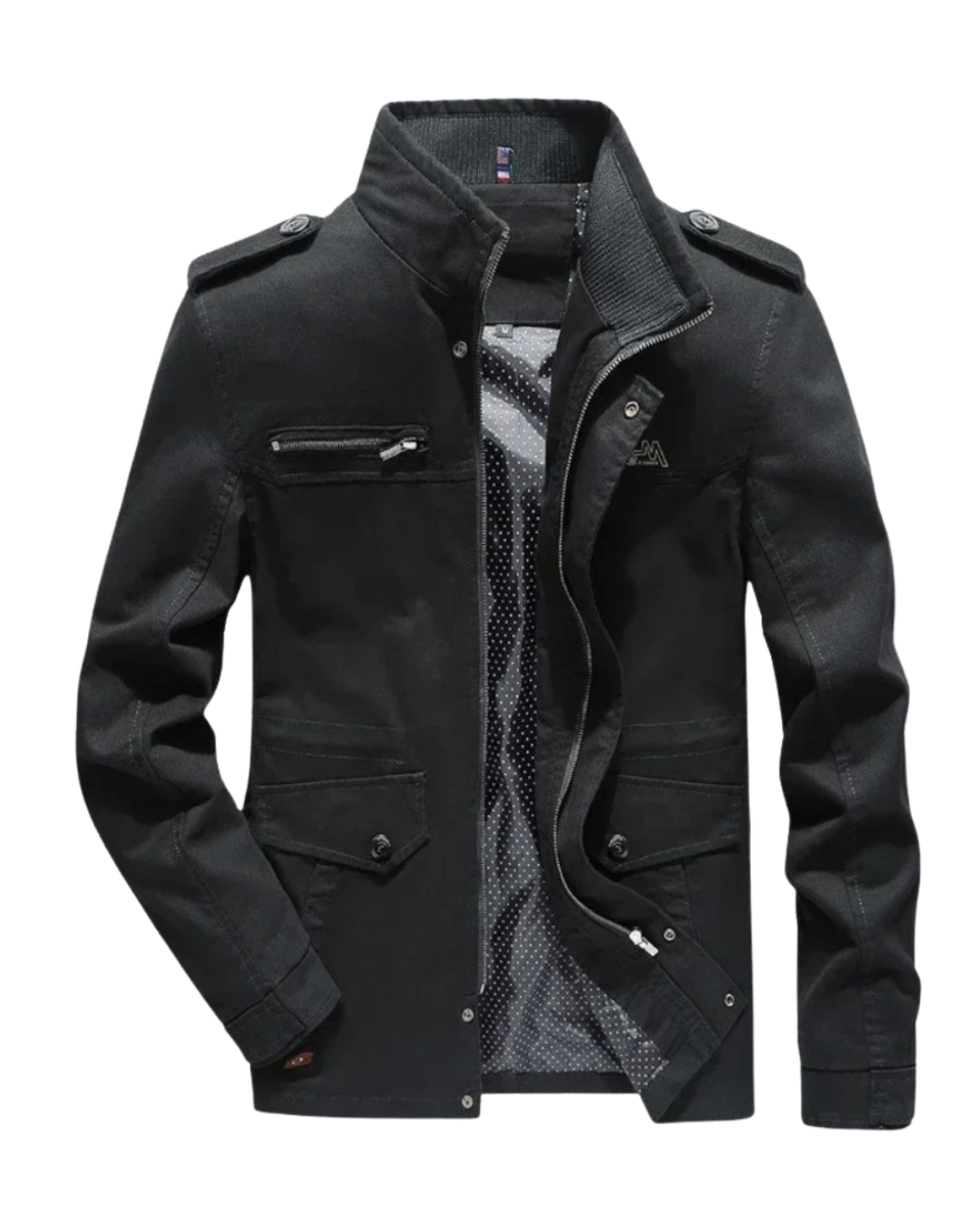 Elegante giacca cargo in cotone