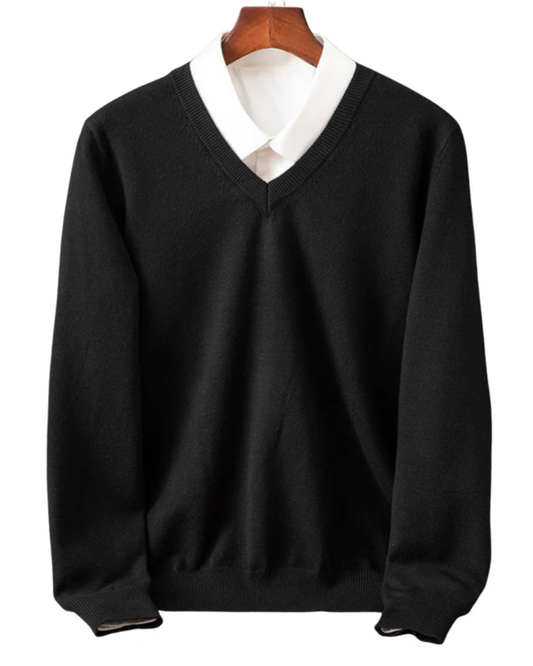 Maglione chic con scollo a V