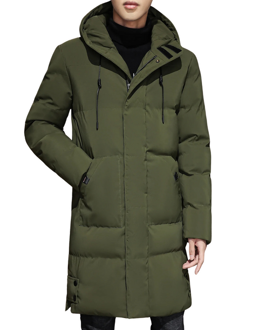 Elegante giacca lunga invernale