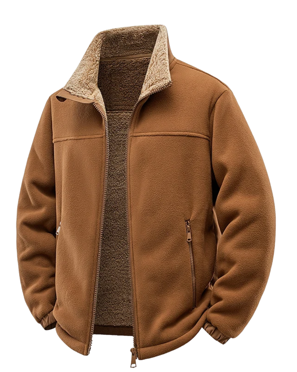 Accogliente giacca foderata in pile