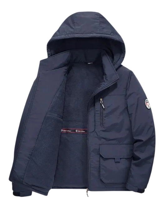 Giacca foderata in pile ispessito