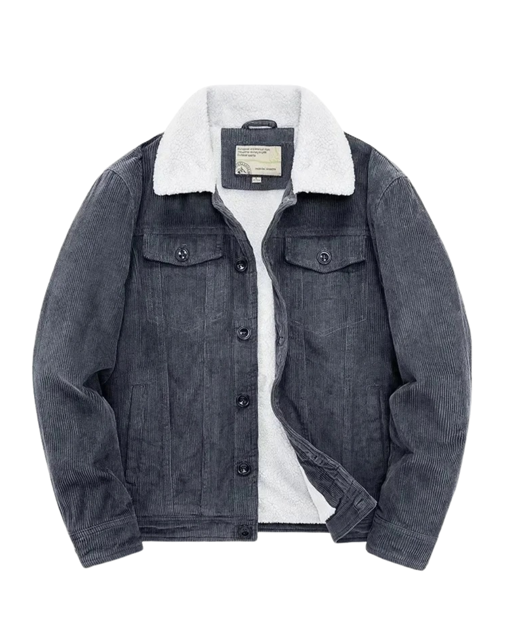 Giacca in velluto a coste con fodera in cashmere