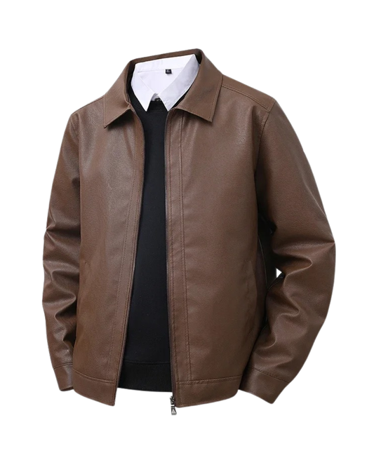 Giacca bomber elegante in pelle