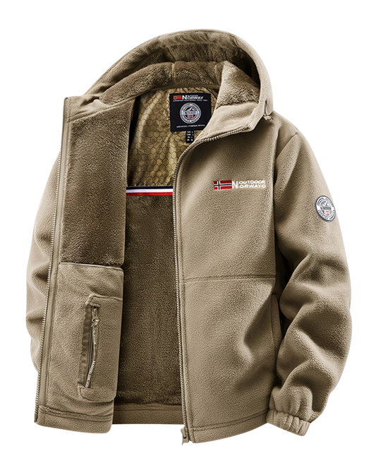 Elegante giacca in pile termico