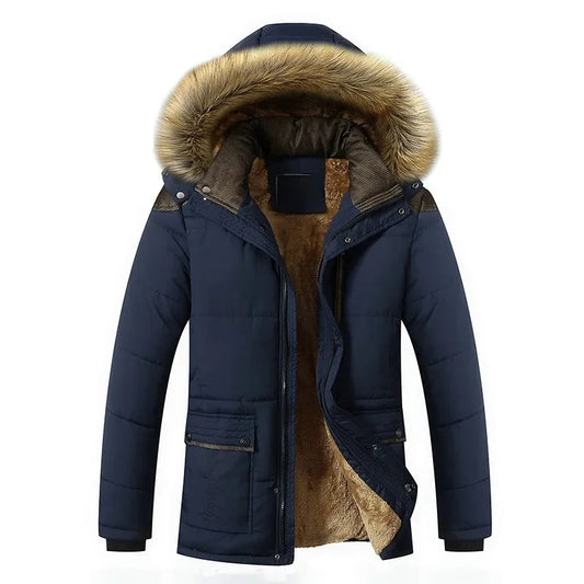 Elegante giacca invernale in pile imbottita