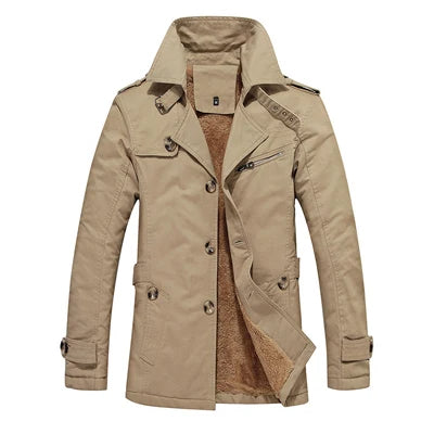 Elegante trench imbottito